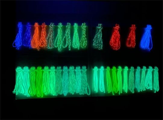 2MM Glow Dark Yarn Duration Thread Polyester vật liệu an toàn cho da
