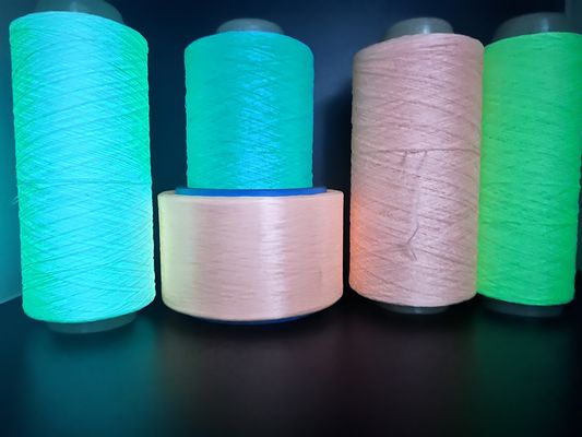 Polyester sáng Diy sáng sợi FDY Fluorescent đan giày trên