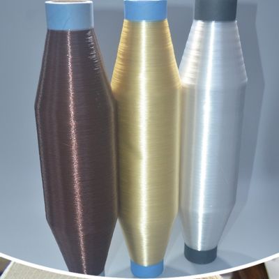 220D 0.15mm Polyester thêu vải màu nâu Monofilament