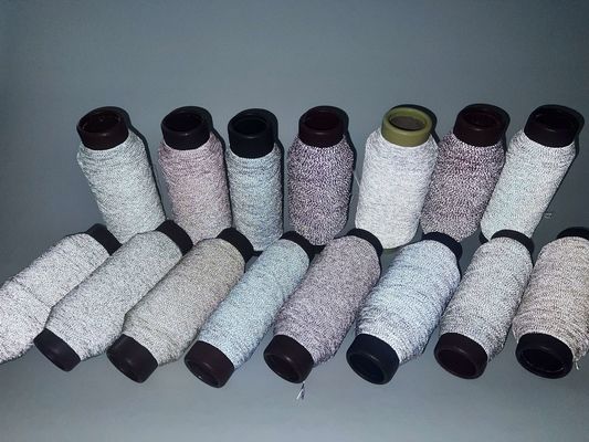 Màu xám Sợi phản xạ cao Sợi khâu phản xạ mềm Sợi thêu phản xạ