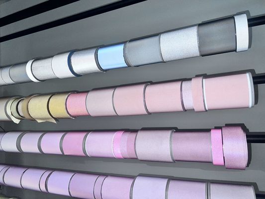 Màu xám Sợi phản xạ cao Sợi khâu phản xạ mềm Sợi thêu phản xạ
