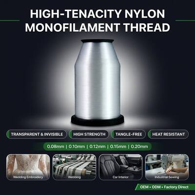 0.15MM 0.18MM 0.20MM 100G 200G 400G 1000G Nylon Polyamide MONO Yarn Factory bán trực tiếp